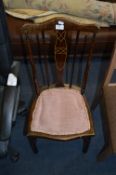 Edwardian Inlaid Stickback Dining Chair