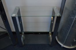 Chrome and Three Height Display Shelf