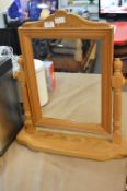 Pine Framed Toilet Mirror