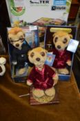 *Three Meerkat Soft Toys