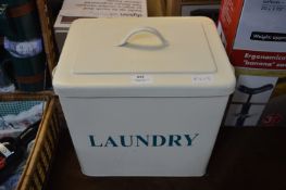 Cream Enamel Laundry Bin