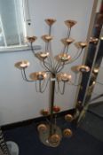 Twelve Branch Tealight Candle Stand and a Six Branch Tea Light Stand