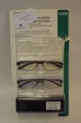 *FGX READING GLASSES +2.00 3PK