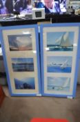 Pair of Blue Framed Prints 