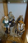 Four Chinese Pottery Figurines