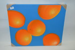 Unframed Printed Canvas Depicting Oranges 20x24