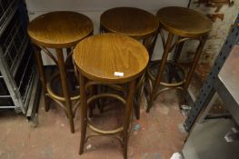 Four Bentwood Barstools