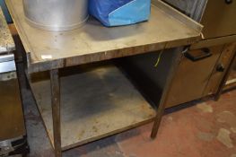 *Stainless Steel Preparation Table with Undershelf