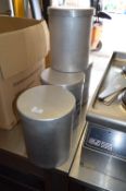 *Four Aluminium Containers with Lids