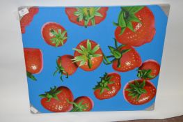 Unframed Printed Canvas Depicting Strawberries 20x24