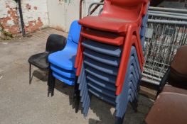 *Thirteen Assorted Stackable Chairs