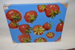 Unframed Printed Canvas Depicting Strawberries 20x24