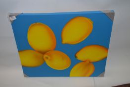 Unframed Printed Canvas Depicting Lemons 20x24