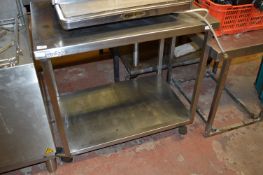 Watco Mobile Stainless Steel Preparation Table with Undershelf