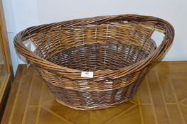 Cane Cradle Log Basket