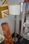 Chrome Bobble Standard Lamp with Shade
