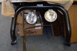 Land Rover Discovery Bull Bars with Britax Spotlights