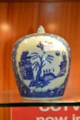 Blue & White Willow Pattern Ginger Jar