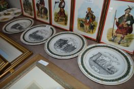 Four Decorative Wall Plates 