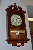 Mahogany Cased Pendulum Wall Clock