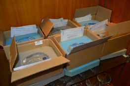 Six Dartington Crystal Paperweights Underwater Paradise Series 