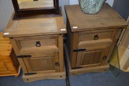 Pair Pine Side Cabinets