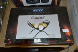 Black Metal Log Tray