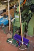 Gardening Tools; Scarifier, Seeder, Rake and Spades