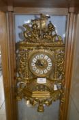 Decorative Brass Quartz Mantel Clock