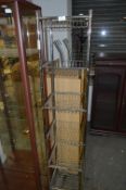 Chrome Six Height Basket Shelf Unit