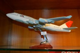 Japan Airlines Model Aeroplane on Stand