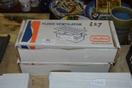 Two Airflow Floor Ventilators