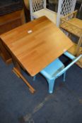 Pine Childs Desk and Plastic Chair