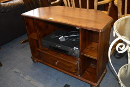 Pine TV Unit with Panasonic VHS Video Recorder