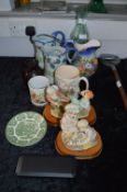 Pottery Including Jugs, Mugs and Leonardo Ornaments
