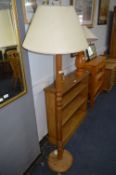 Pine Standard Lamp and Shade