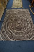*Brown Strippy Pattern Rug 120x180cm