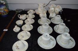 Three Decorative Part Tea Sets Including One Royal Doulton Yorkshire Rose