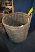 Large Cane Log Basket
