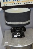 Telephone Table Lamp with Shade
