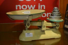 Set of Cast Metal Scales and Weights