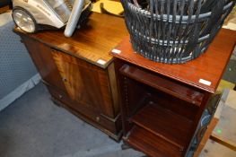 Mahogany TV Cabinet and a Mahogany Hi Fi Cabinet