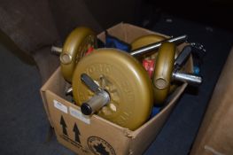 Set of York Weight LIfting Dumbbells, Chest Expander, etc.