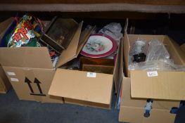 Decorative Tea Set, Candlesticks, Vintage Tins and Canadian Flags