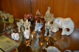 Collection of Elephant Ornaments