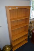 Pine Effect Five Height Bookshelf