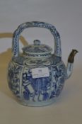 Chinese Blue & White Teapot