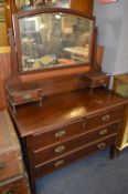 Mahogany Dressing Table with Two Drawers