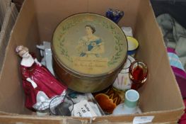 Mixed Lot of Pottery Including Art Deco Jar, Figurine, Teapot, Vases, Pewterware, etc.