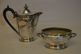 Wilson Starline Silver Plated Teapot and Sugar Bowl